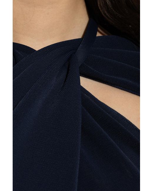 Lanvin Blue Oversized Top