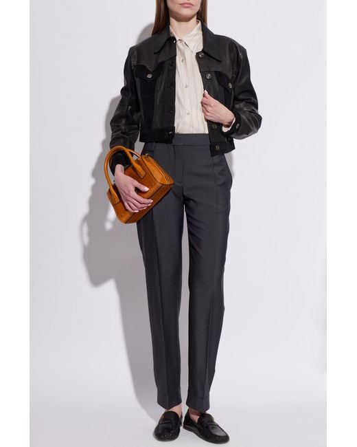 Versace Black Leather Jacket