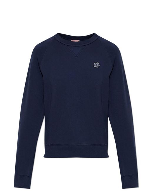 KENZO Blue Sweatshirt With Patch