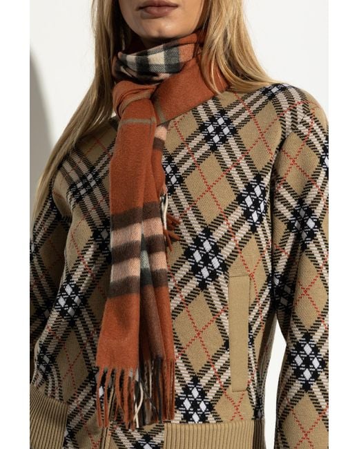 Burberry Brown Cashmere Scarf