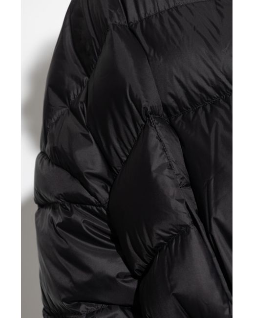 Rick Owens Black Down Jacket 'Sail'