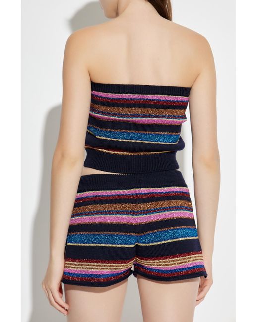 DSquared² Blue Cardigan With Striped Pattern