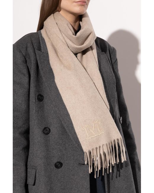 Max Mara Natural Cashmere Scarf