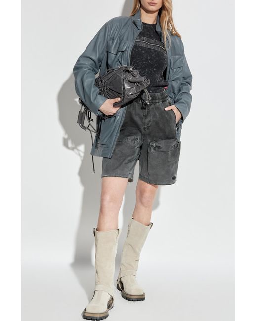 DIESEL Gray Shorts S-Ride-Q2