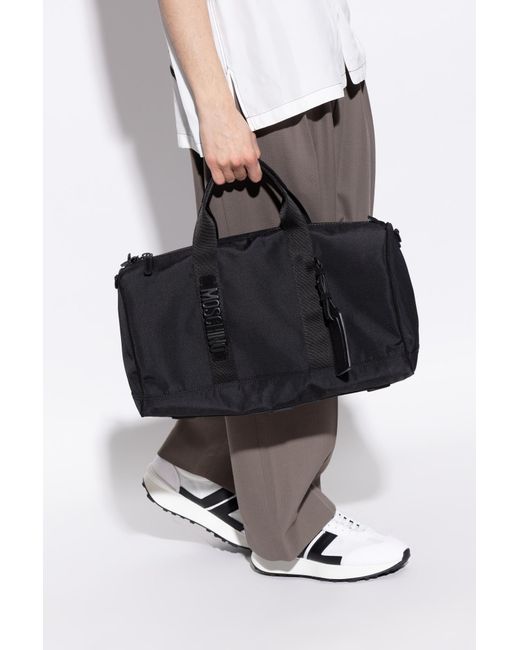 Moschino Black Hand Luggage Bag for men