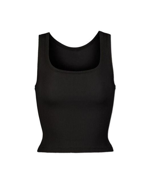Skims Black Fitted Top