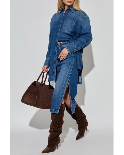 Sportmax Blue Denim Shirt 'Eridani'