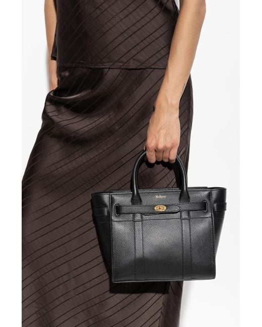 Mulberry Black 'Zippedbayswater Mini' Bag