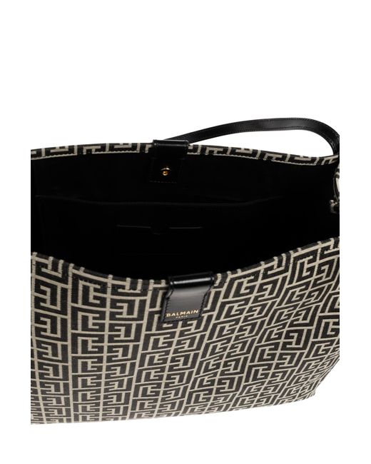 Balmain Natural "Release Medium" Shopper Bag