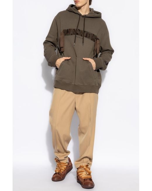 Lanvin Brown Cotton Sweatshirt for men