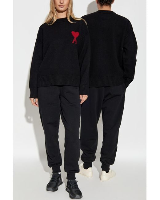 AMI Blue Wool Sweater