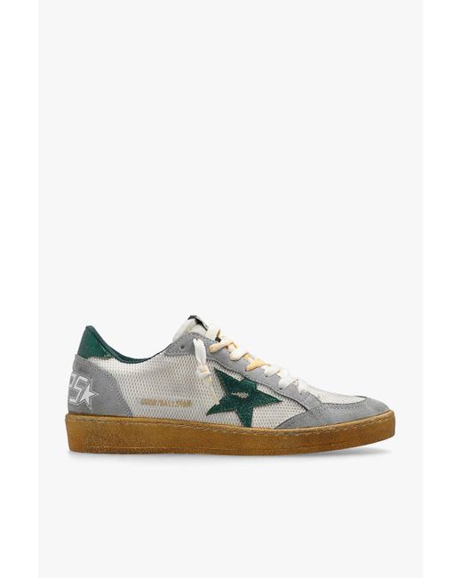 Golden Goose 'ball Star' Sneakers in Green | Lyst