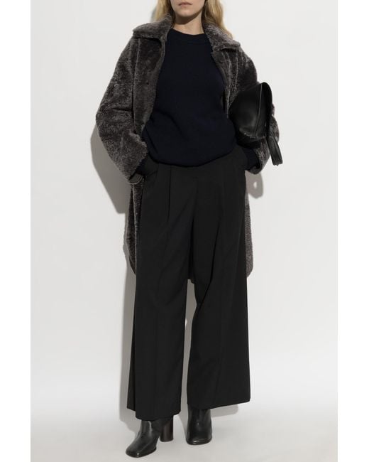 Arma Black Reversible Sheepskin Coat 'Zoey'