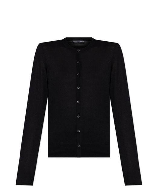 Dolce & Gabbana Black Cashmere Cardigan