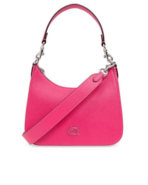 COACH Shoulder Bag in Pink | Lyst