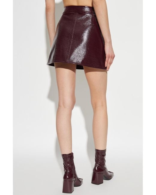 Courreges Red Short Skirt