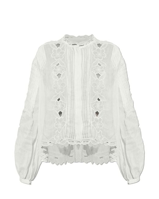 Isabel Marant White Top 'Rubra'