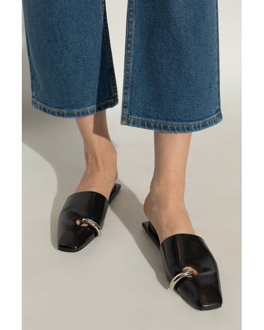 Tory Burch Black Heeled Sandals Pierced