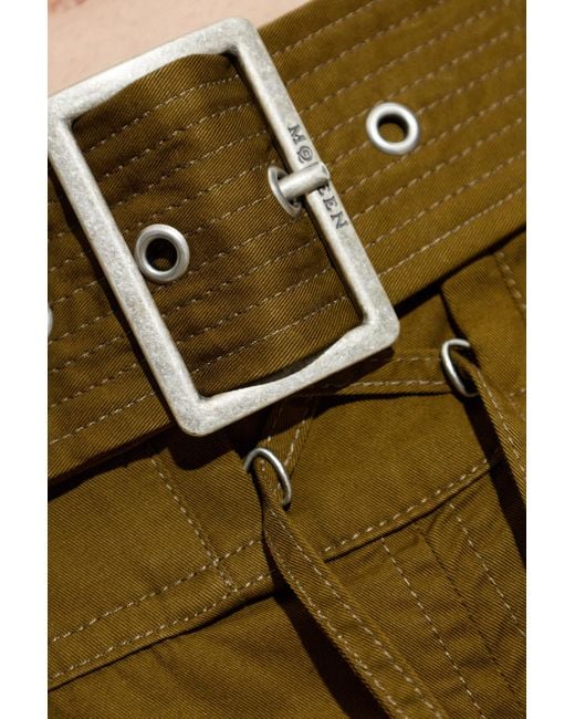 McQueen Metallic Cargo Shorts