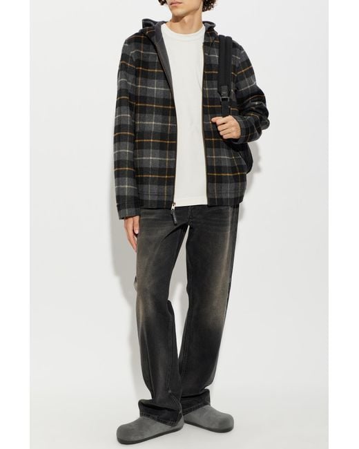 Woolrich Black Hooded Jacket for men