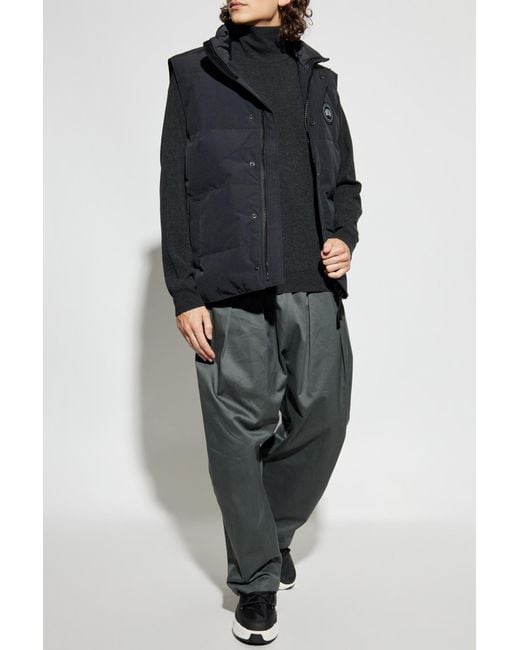 Canada Goose Black Puffer Vest 'Garson' for men