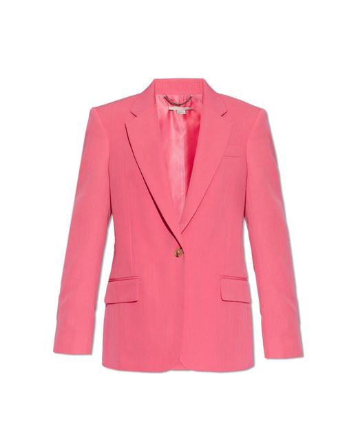 Stella McCartney Pink Oversize Single-breasted Blazer,