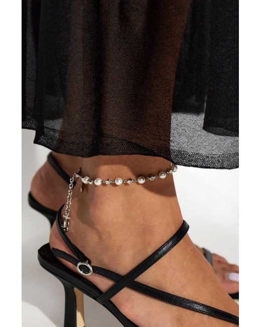 Jimmy Choo White Anklet