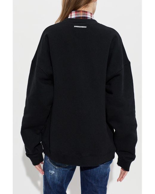 DSquared² Blue Sweatshirt With Patch