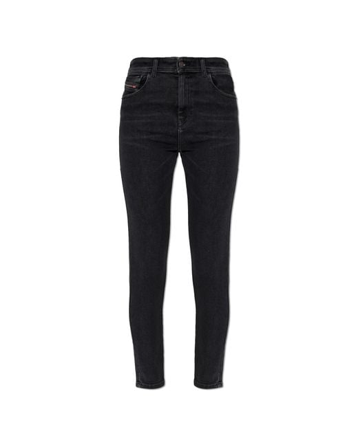DIESEL Black Jeans "1984 Slandy-High"