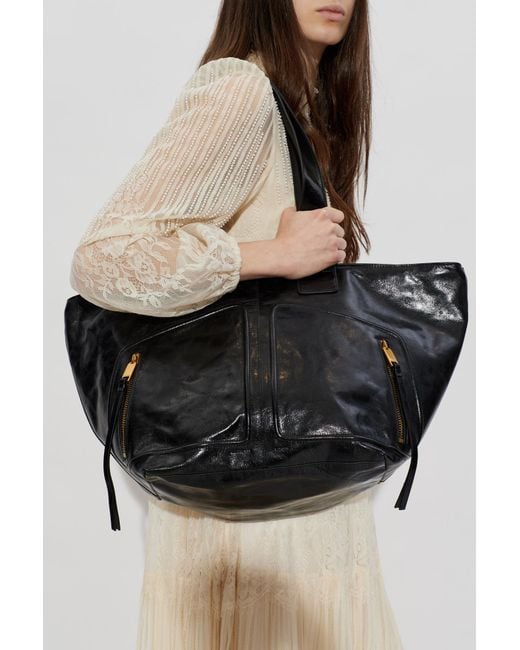 AllSaints Black 'Jean Rey' Shopper Bag