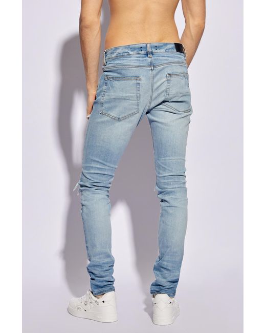 Amiri Blue Jeans With Destroyed Effect, for men