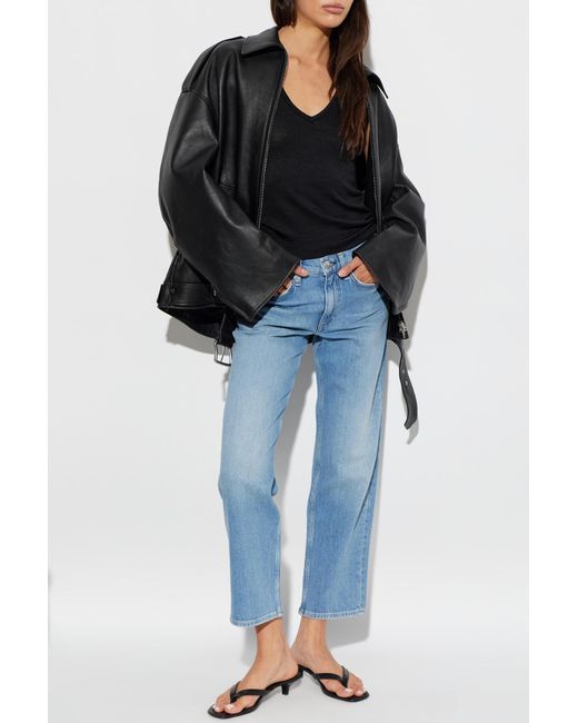 Rag & Bone Black V-Neck Top