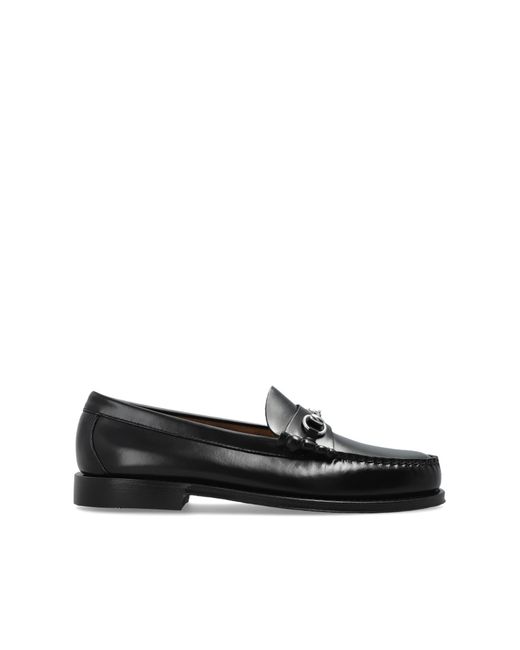 G.H.BASS Black "Weejuns Lincoln Horsebit" Loafers for men