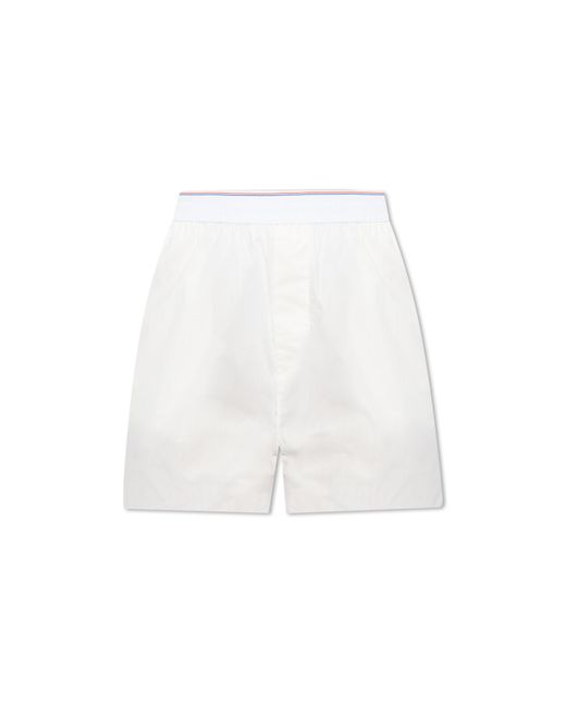 Alexander Wang White Underwear Collection Shorts,