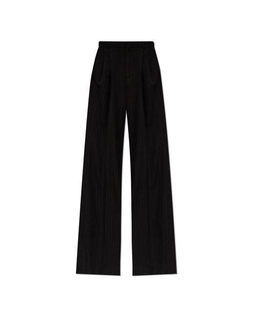 Saint Laurent Black Striped Pattern Trousers