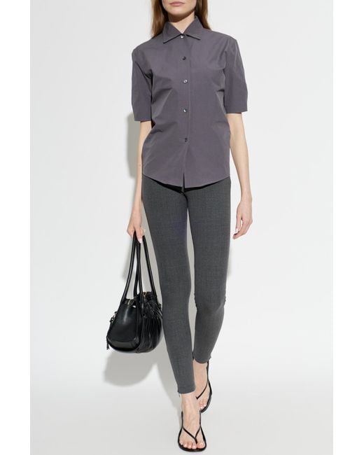 Jil Sander Black Wool Trousers With Zippered Legs