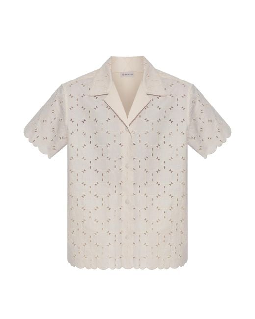 Moncler White Lace Shirt