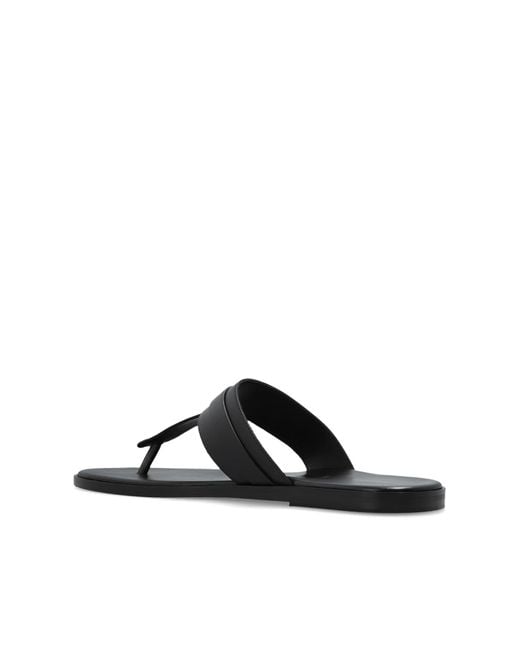 Tom Ford Black Leather Slides for men