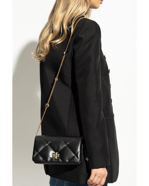 Tory Burch Black Wallet Kira On A Strap