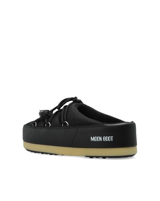Moon Boot Black Mb Evx Mule Nylon Shoes for men