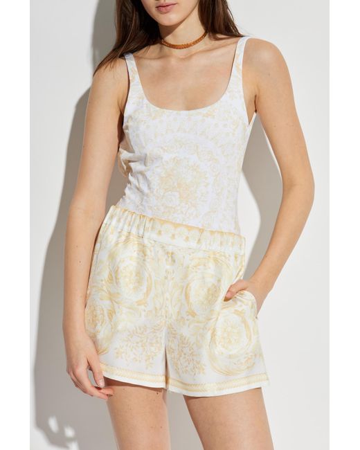 Versace White One-Piece Swimsuit