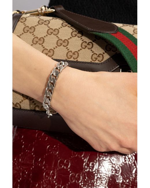 Gucci Metallic Silver Bracelet,