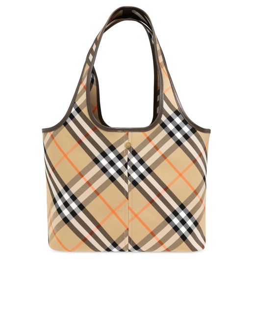 Burberry Natural Cotton Tote Bag