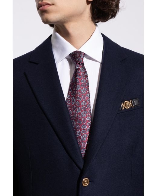 Etro Purple Silk Tie for men