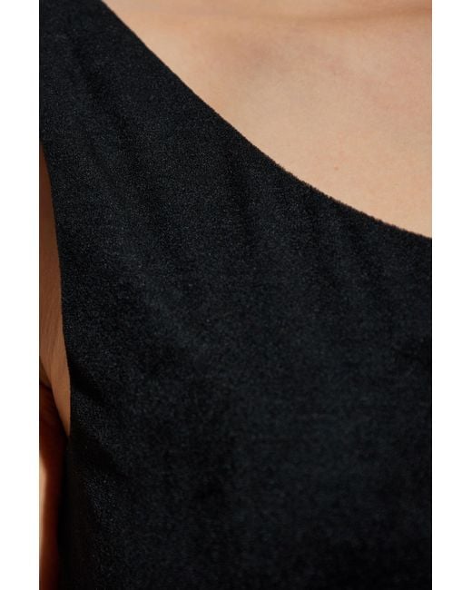 Balenciaga Black Velvet Camisole Top