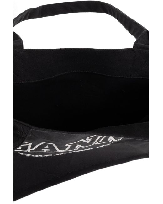 Ganni Black Shopper Type Bag