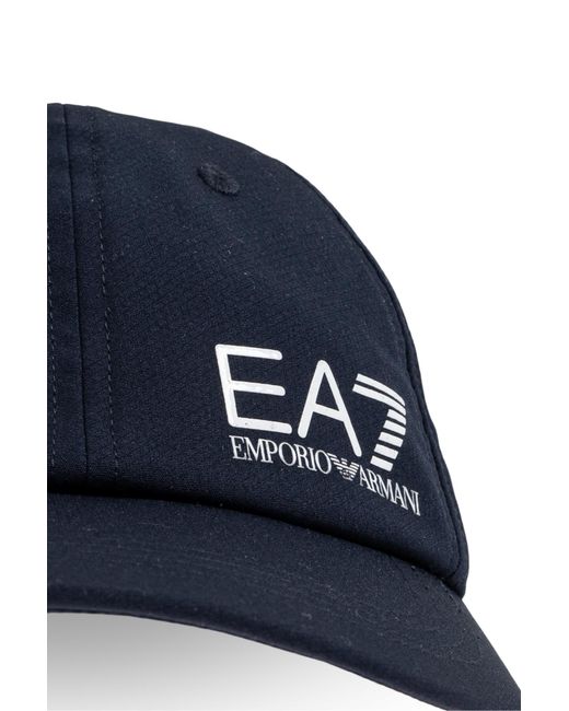 EA7 Black Baseball Cap