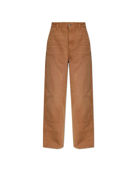 Carhartt Brown 'Brandon Double Knee' Jeans