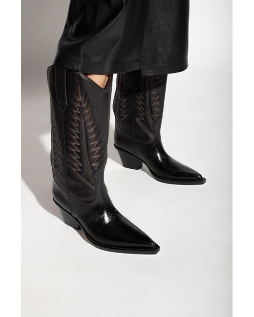 Paris Texas 'rosario' Cowboy Boots in Black Lyst
