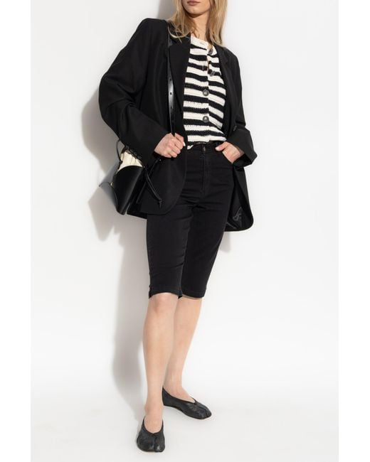 Gestuz Black Denim Shorts Gzrivy